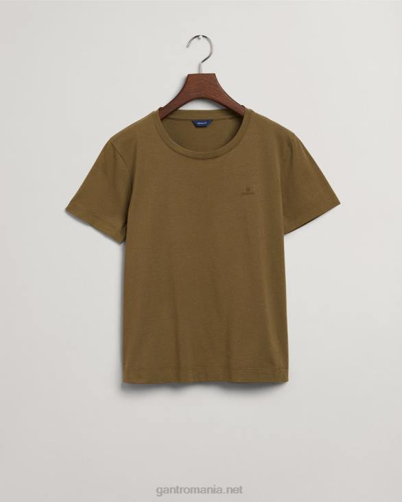 tricou original 888T628 verde de vânător GANT femei