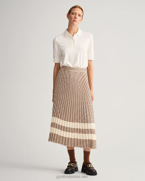 tricou polo cu guler piqué cu detaliu 888T605 coaja de ou GANT femei