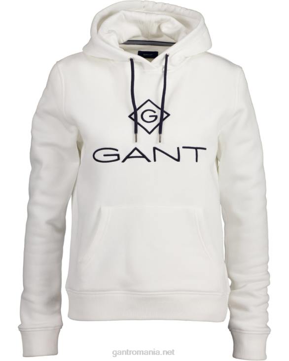 hanorac transpirat cu logo 888T728 coaja de ou GANT femei