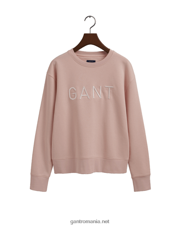 pulover cu decolteu rotund 888T709 bujor de argint GANT femei