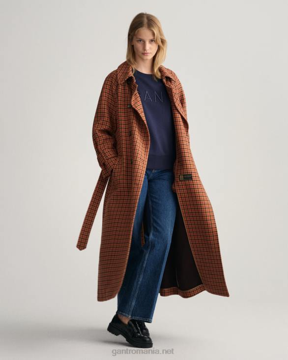 pulover cu decolteu rotund 888T710 albastru de seară GANT femei