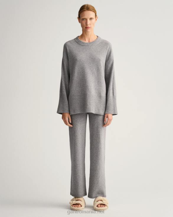 pantaloni de lounge 888T678 melange gri GANT femei