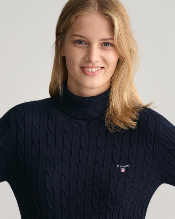 pulverizator cu cablu din bumbac elastic 888T703 albastru de seară GANT femei