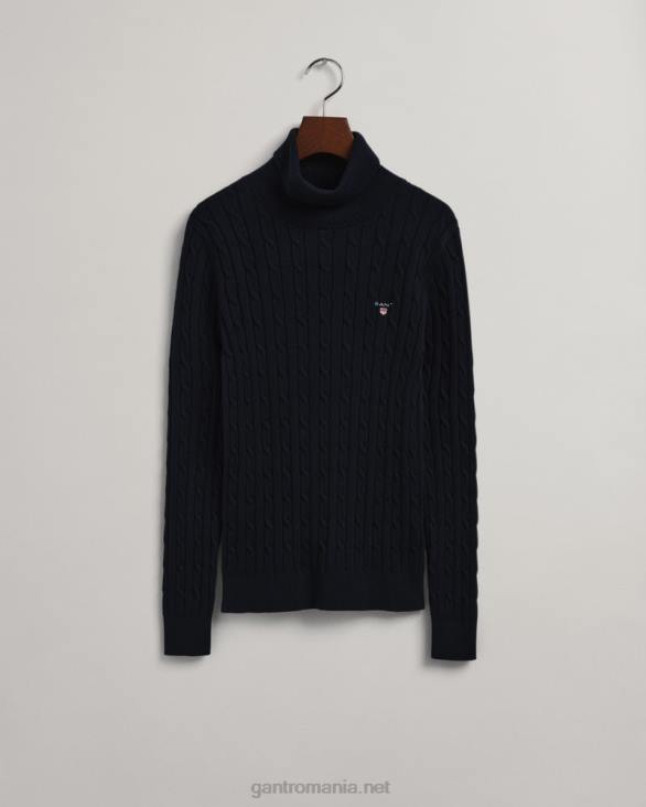 pulverizator cu cablu din bumbac elastic 888T703 albastru de seară GANT femei