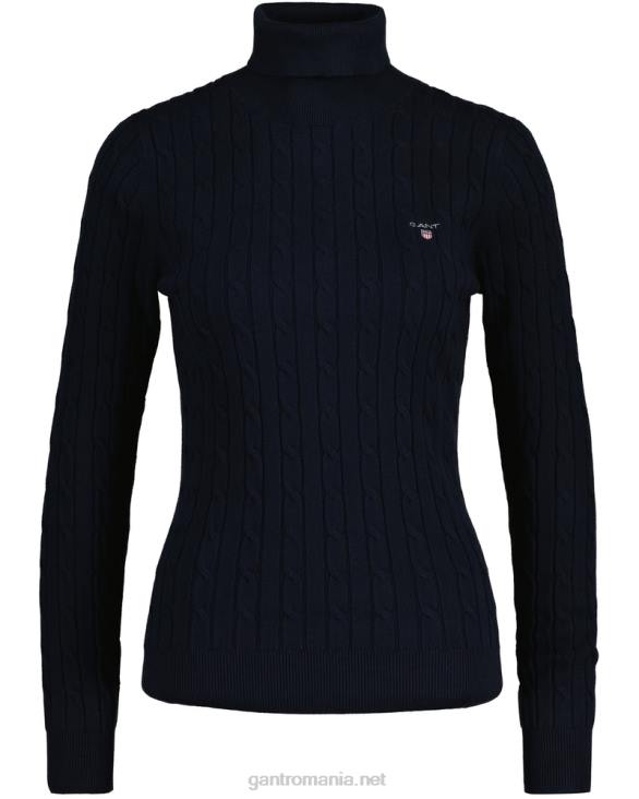 pulverizator cu cablu din bumbac elastic 888T703 albastru de seară GANT femei