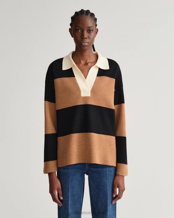 rugăt greu în dungi 888T658 nucă prăjită GANT femei