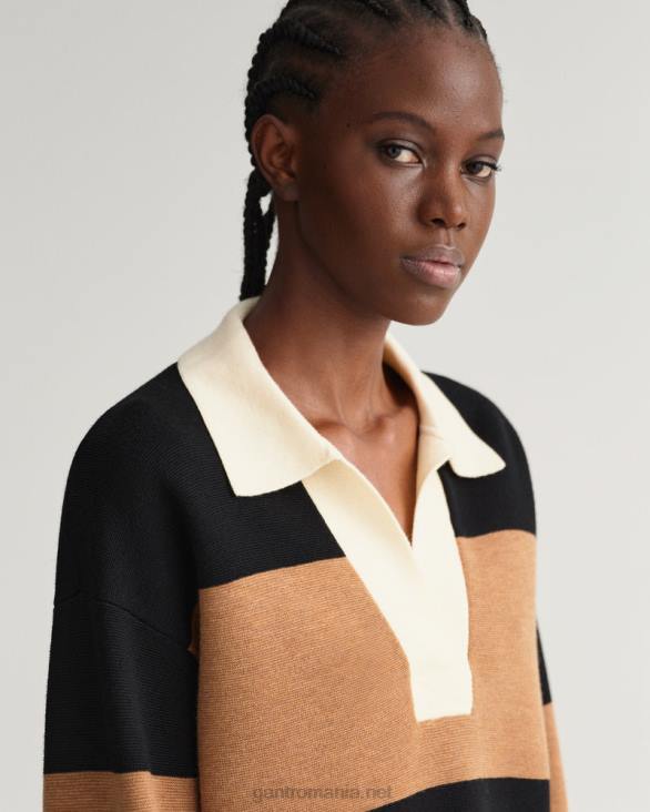 rugăt greu în dungi 888T658 nucă prăjită GANT femei