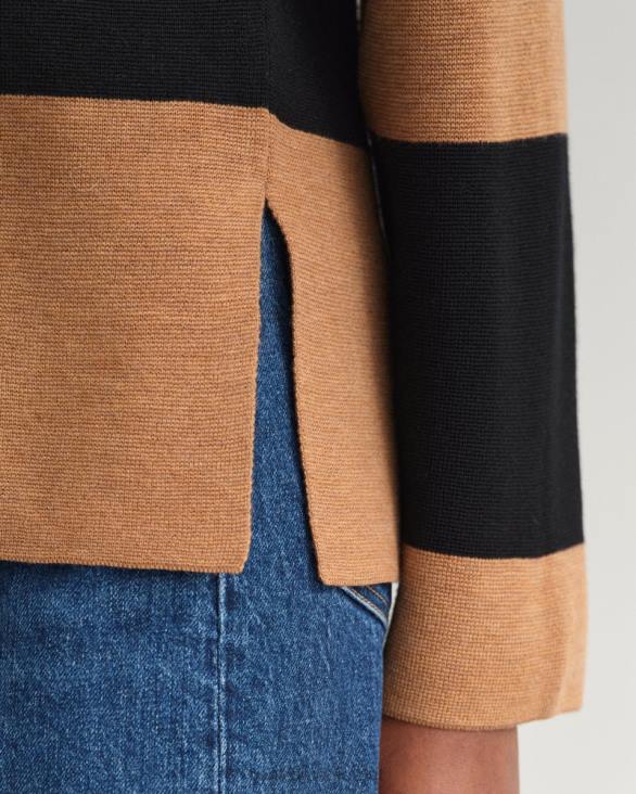 rugăt greu în dungi 888T658 nucă prăjită GANT femei