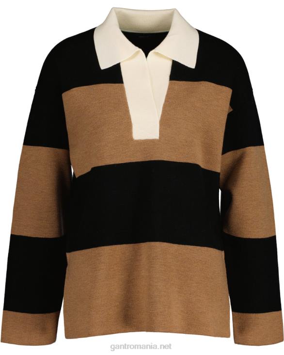 rugăt greu în dungi 888T658 nucă prăjită GANT femei