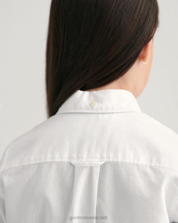 cămașă oxford de arhivă pentru copii 888T838 alb GANT tineret