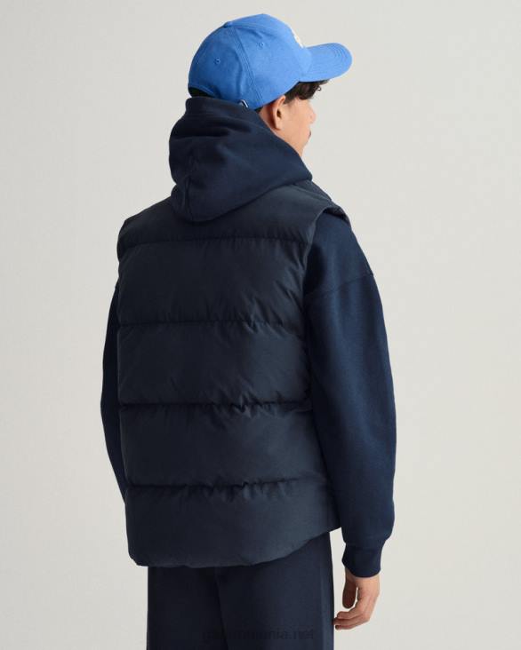 vestă puf pentru adolescenți 888T870 albastru de seară GANT tineret