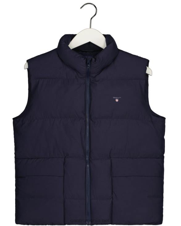 vestă puf pentru adolescenți 888T870 albastru de seară GANT tineret