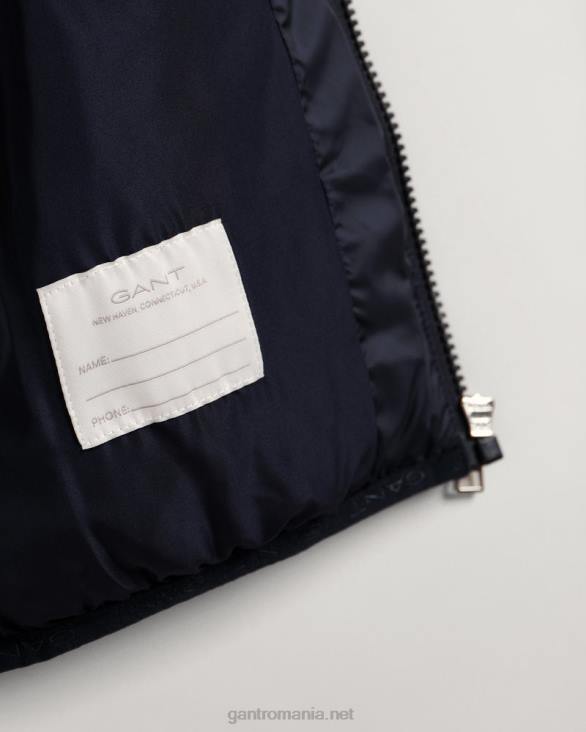 vestă puf pentru copii 888T869 albastru de seară GANT tineret