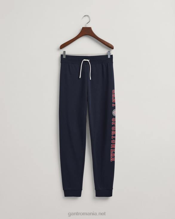 pantaloni de scut pentru adolescenți 888T827 albastru de seară GANT tineret