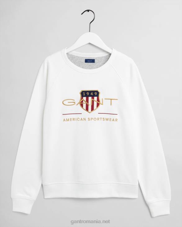 adolescent arhiva scut hanorac cu decolteu 888T844 coaja de ou GANT tineret