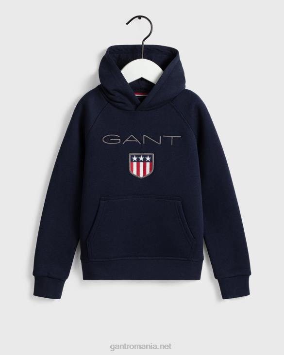 hanorac pentru scut pentru copii 888T867 albastru de seară GANT tineret