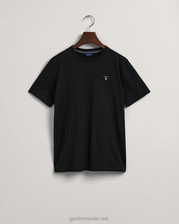 tricou original pentru adolescenți 888T817 negru GANT tineret