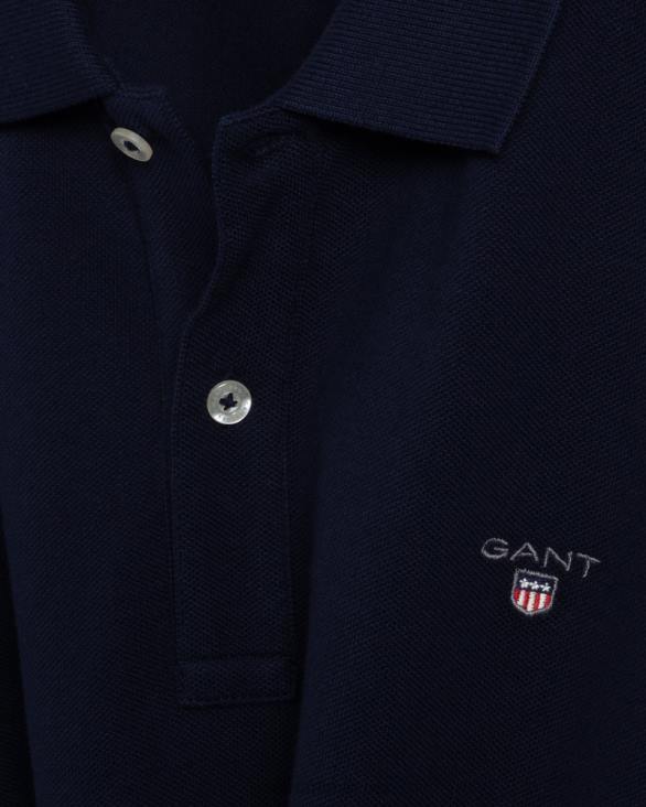 tricou polo original pentru adolescenți 888T795 albastru de seară GANT tineret