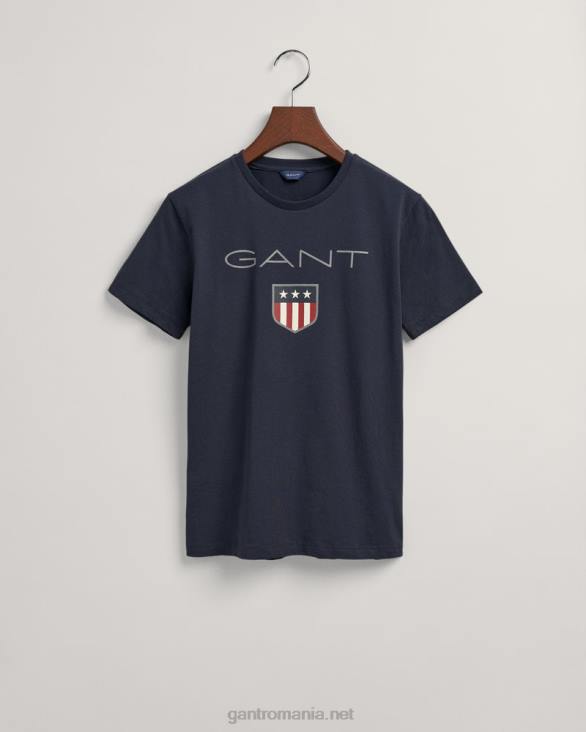 tricou scut adolescenti 888T802 albastru de seară GANT tineret